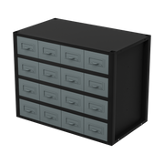 Sealey Modular Storage Mid Unit 580mm with 16 Small Drawers