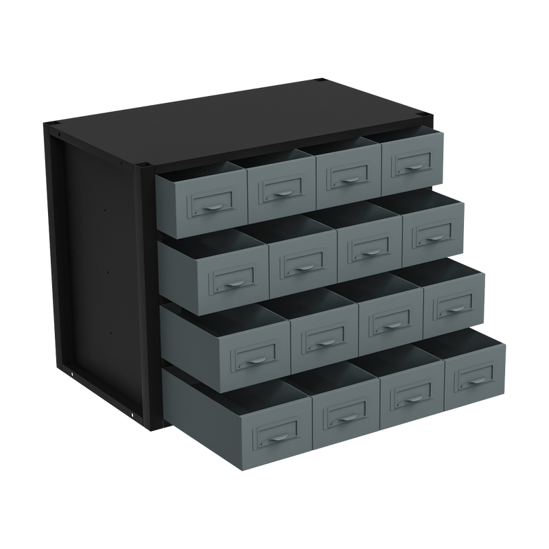 Sealey Modular Storage Mid Unit 580mm with 16 Small Drawers