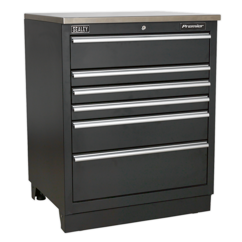 Sealey Premier Heavy-Duty Modular Floor Cabinet 775mm 6 Drawer APMS03