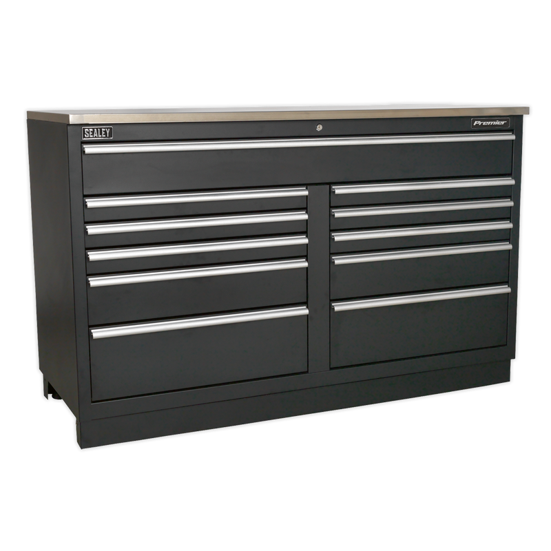 Sealey Premier Heavy-Duty Modular Floor Cabinet 11 Drawer 1550mm