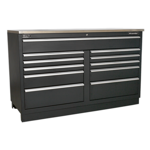 Sealey Premier Heavy-Duty Modular Floor Cabinet 11 Drawer 1550mm