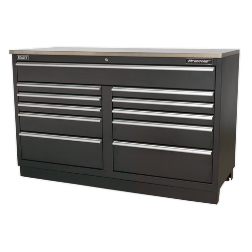 Sealey Premier Heavy-Duty Modular Floor Cabinet 11 Drawer 1550mm