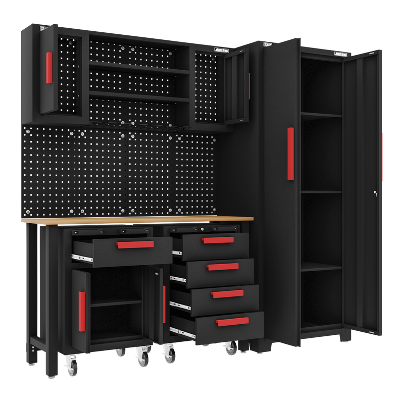 Sealey American PRO Garage Storage System APMS12OP with 2 Mobile Trolleys