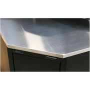 Sealey Premier Stainless Steel Corner Worktop 930mm