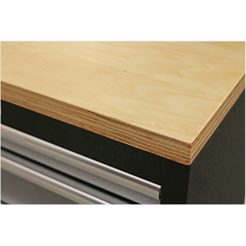 Sealey Superline PRO Storage System 1.96m Modular with Pressed Wood Worktop