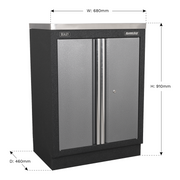Sealey Superline PRO Modular Floor Cabinet 2 Door 680mm