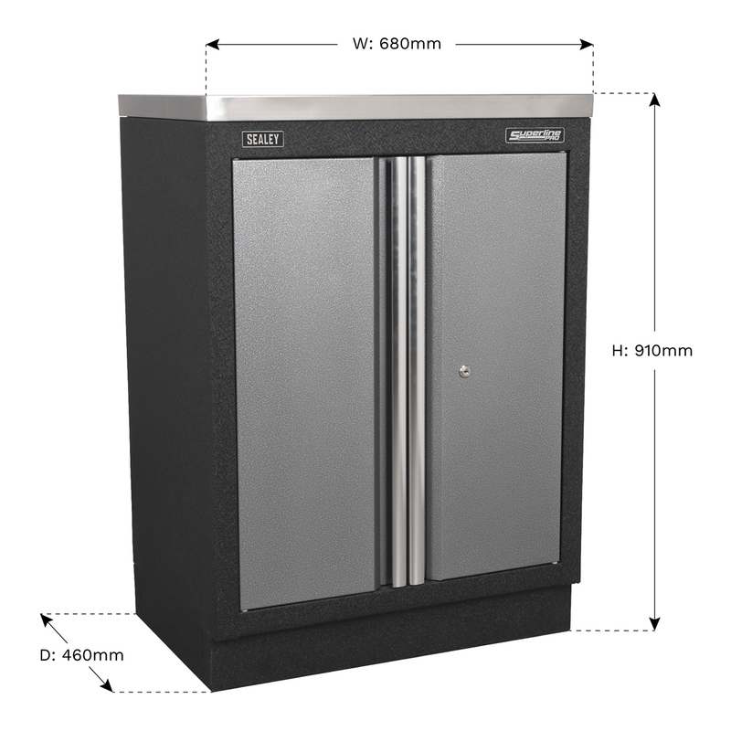 Sealey Superline PRO Modular Floor Cabinet 2 Door 680mm