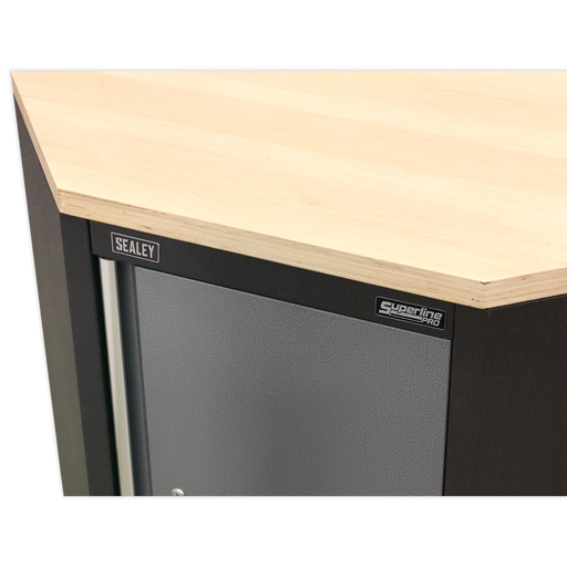 Sealey Superline PRO Pressed Wood Worktop 865mm for Modular Corner Cabinet