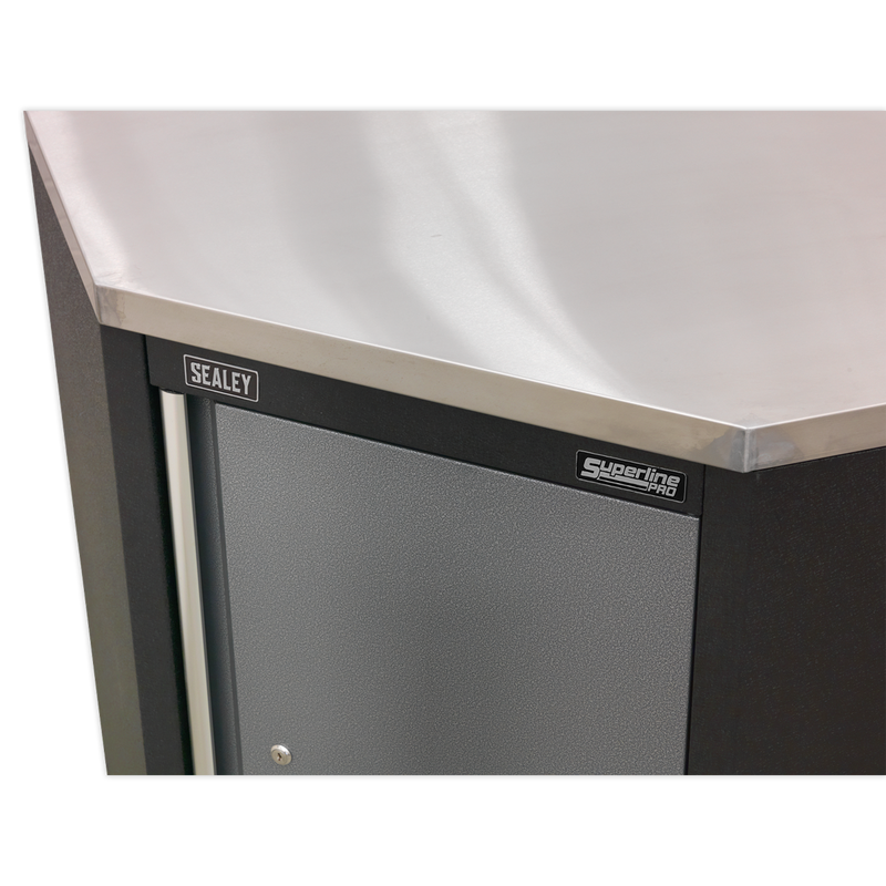 Sealey Superline PRO Stainless Steel Worktop 865mm for Modular Cabinet