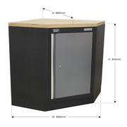 Sealey Superline PRO Modular Corner Floor Cabinet 865mm