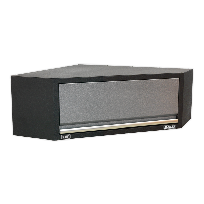 Sealey Superline PRO Corner Storage System 1.55m with Wood Worktop