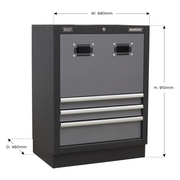 Sealey Superline PRO Modular Reel Cabinet 3 Drawer 680mm
