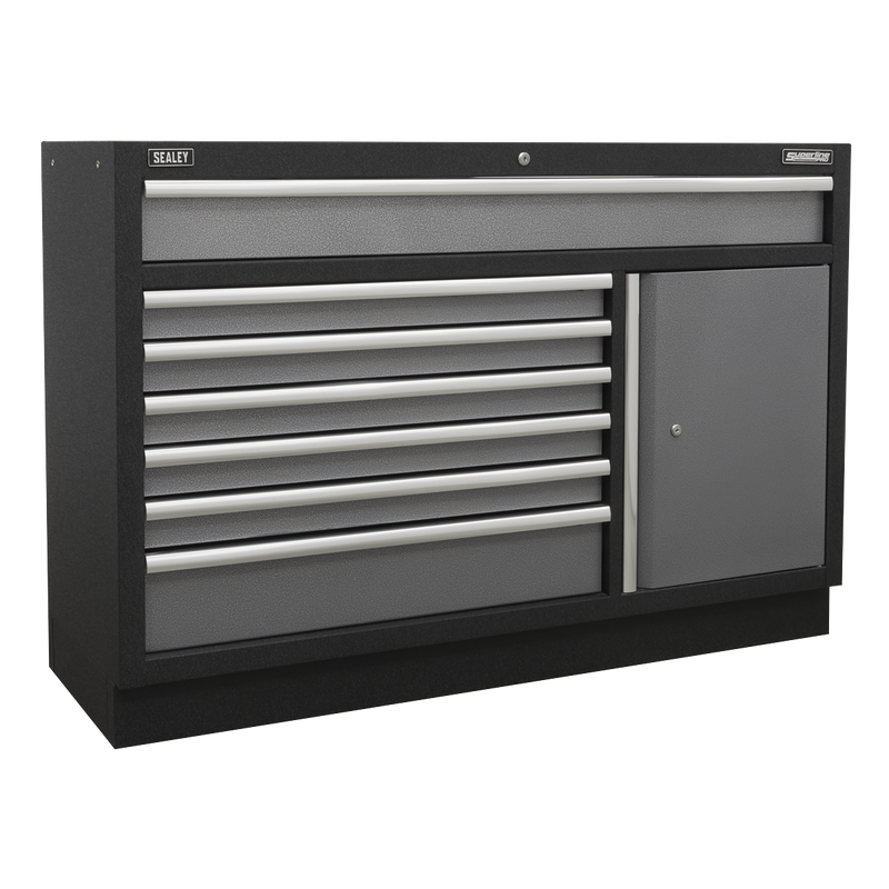 Sealey Superline PRO Storage System 1.96m Modular with Pressed Wood Worktop