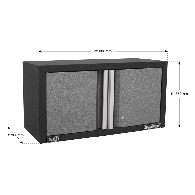 Sealey Superline PRO Modular Wall Cabinet 2 Door 680mm