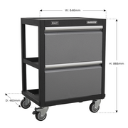 Sealey Superline PRO Modular Mobile Workshop Trolley APMS66 646x460x866mm