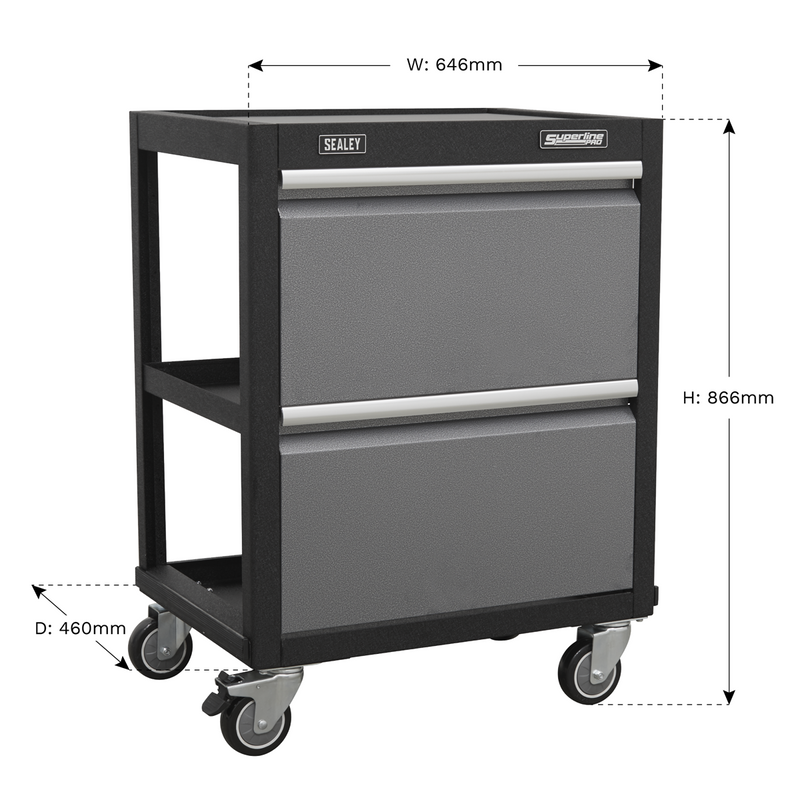 Sealey Superline PRO Modular Mobile Workshop Trolley APMS66 646x460x866mm