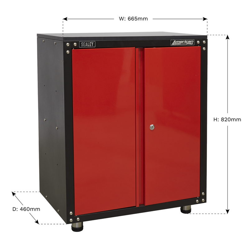 Sealey American PRO Modular Cabinet with Worktop 665mm