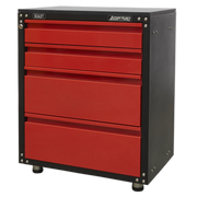 Sealey American PRO Modular Cabinet with Worktop 4 Drawer 665mm