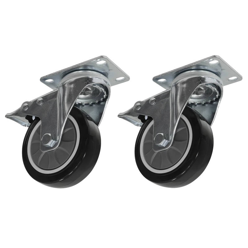 Sealey Castor Wheel Kit APMSC7 125mm Heavy-Duty 480KG