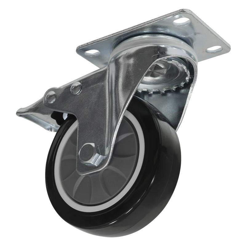 Sealey Castor Wheel Kit APMSC7 125mm Heavy-Duty 480KG