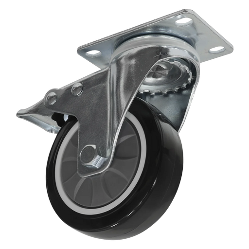 Sealey Castor Wheel Kit APMSC7 125mm Heavy-Duty 480KG