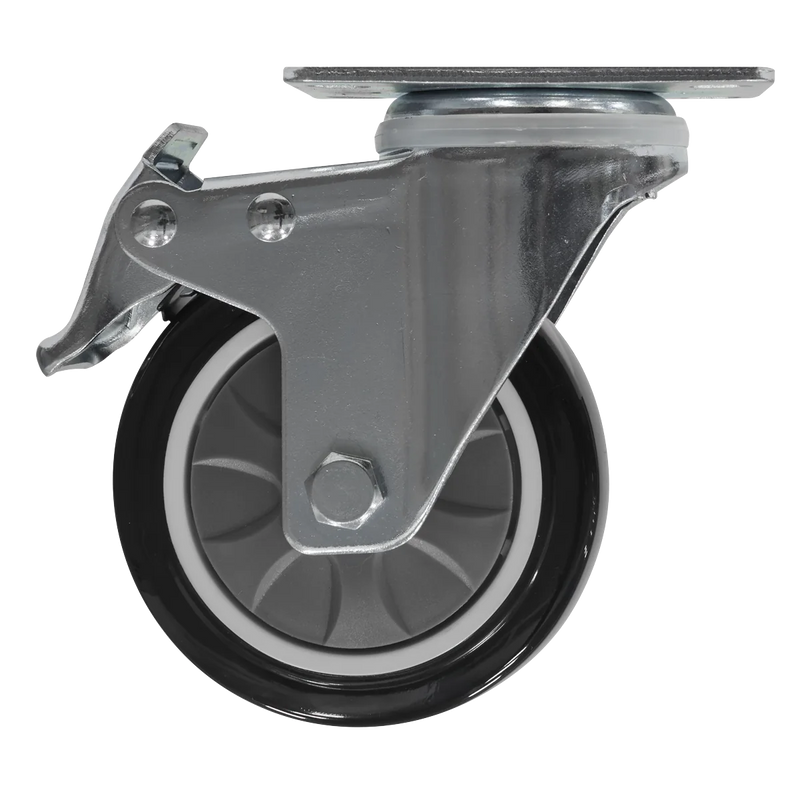 Sealey Castor Wheel Kit APMSC7 125mm Heavy-Duty 480KG