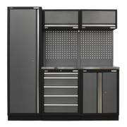 Sealey Superline PRO Storage System 1.96m with Stainless Worktop