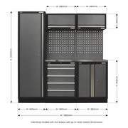 Sealey Superline PRO Storage System 1.96m with Stainless Worktop