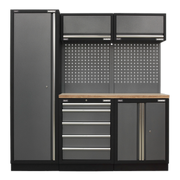 Sealey Superline PRO Storage System 1.96m with Wood Worktop