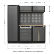 Sealey Superline PRO Storage System 1.96m with Wood Worktop