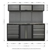 Sealey Superline PRO Storage System 2.04m with Stainless Worktop