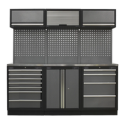 Sealey Superline PRO Storage System 2.04m with Stainless Worktop
