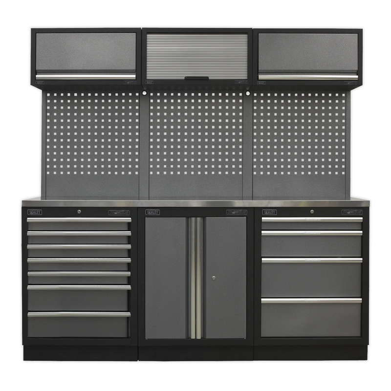 Sealey Superline PRO Storage System 2.04m with Stainless Worktop