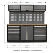 Sealey Superline PRO Storage System 2.04m with Wood Worktop