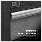 Sealey Superline PRO Corner Storage System 1.55m with Wood Worktop
