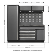 Sealey Superline PRO Storage System 1.96m with Stainless Steel Worktop