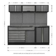 Sealey Superline PRO Storage System 2.04m with Stainless Steel Worktop