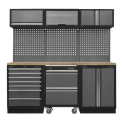 Sealey Superline PRO Storage System 2.04m with Pressed Wood Worktop