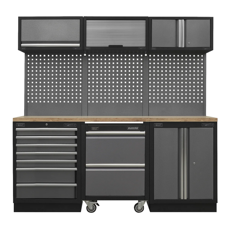 Sealey Superline PRO Storage System 2.04m with Pressed Wood Worktop