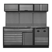 Sealey Superline PRO Modular Storage System Combo with Stainless Steel Worktop
