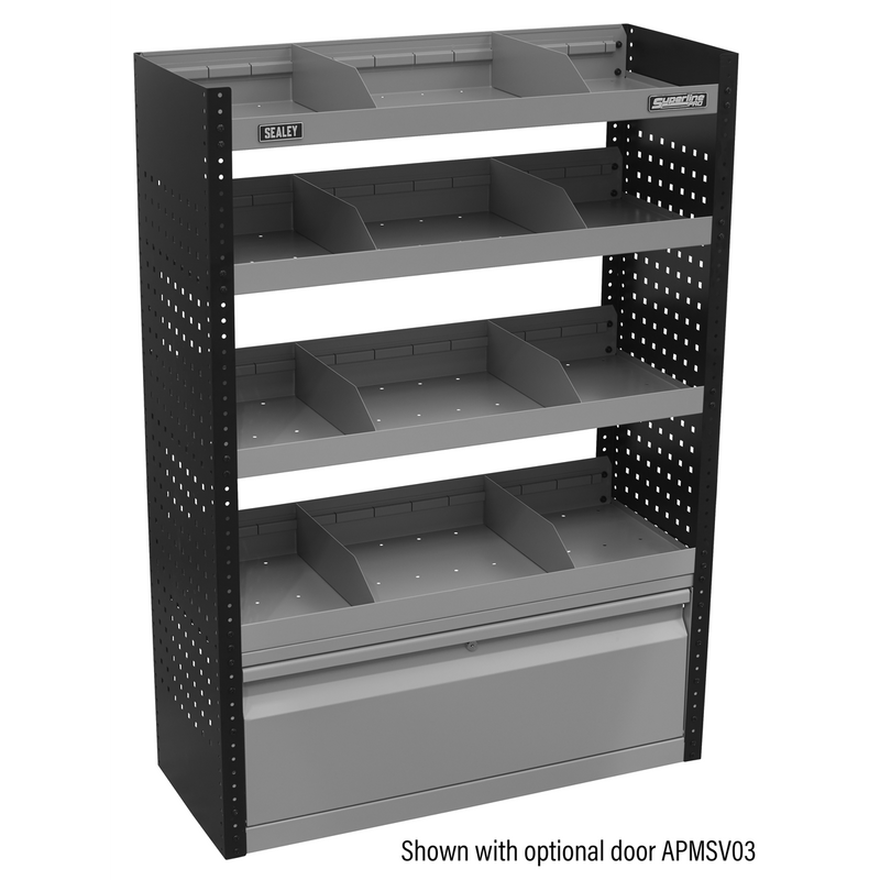 Sealey Superline PRO Modular Flat Shelf Van Storage Unit 926mm