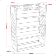 Sealey Superline PRO Modular Slanted Shelf Van Storage Unit 926x380x1300mm