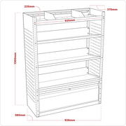 Sealey Superline PRO Modular Slanted Shelf Van Storage System 850x300mm