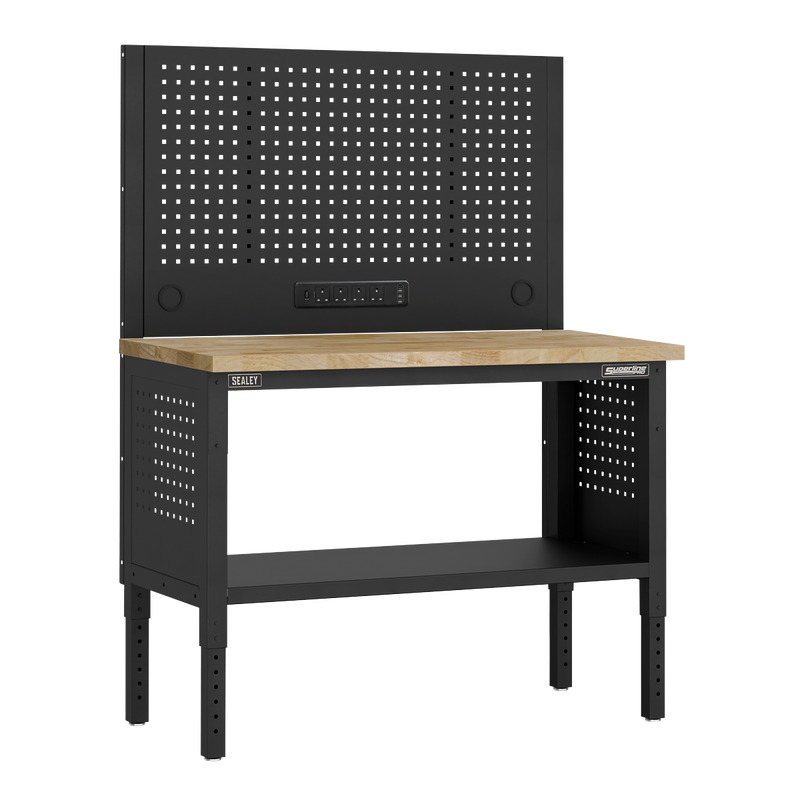 Sealey Superline PRO Modular Workbench 1265mm with Pegboard Back Panel