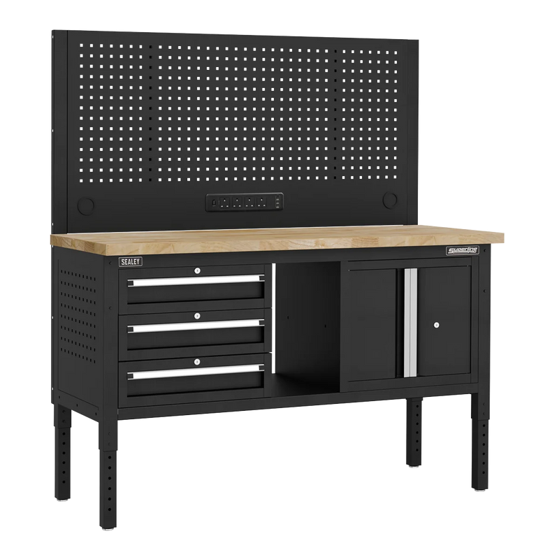 Sealey Superline PRO Modular Workbench 1525mm with 3 Drawers & Cupboard