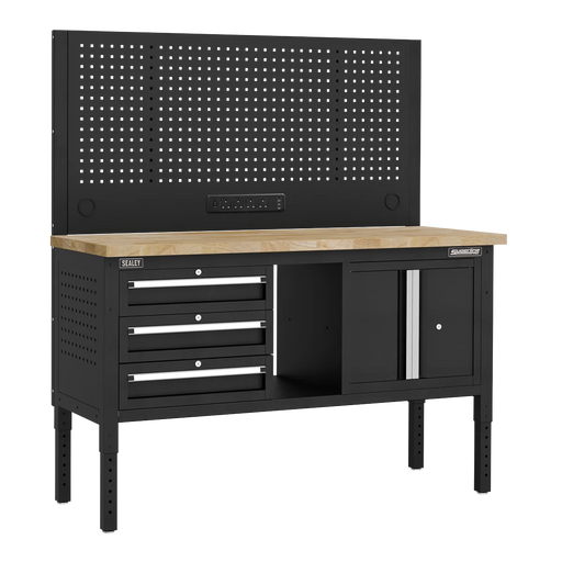 Sealey Superline PRO Modular Workbench 1525mm with 3 Drawers & Cupboard