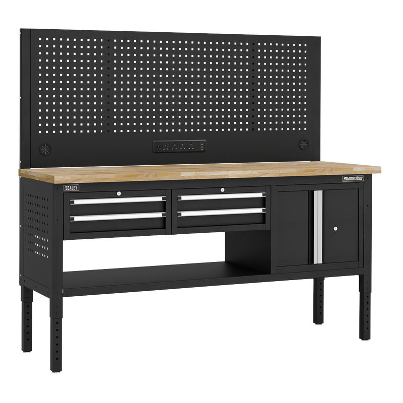 Sealey Superline PRO Modular Workbench 1265mm with 4 Drawers & Cupboard