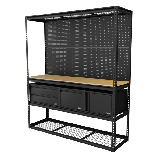 Sealey Heavy-Duty Workbench & Racking Kit 1820mm with 300kg Capacity