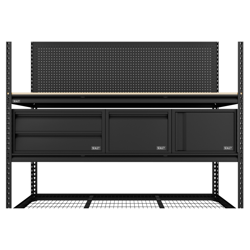 Sealey Heavy-Duty Workbench & Racking Kit 1820mm with 300kg Capacity