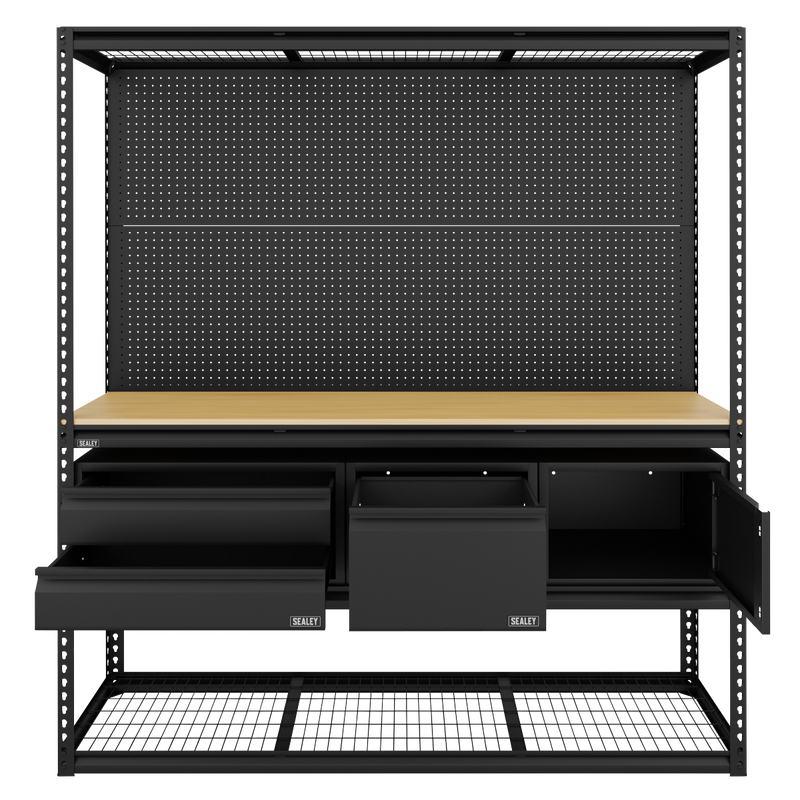 Sealey Heavy-Duty Workbench & Racking Kit 1820mm with 300kg Capacity